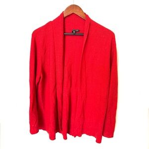 Eileen Fisher Red Merino Wool Cardigan Size Extra Large